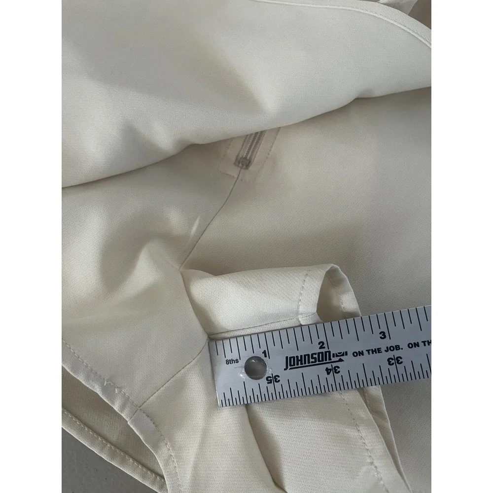 Skort‎ Skirt Shorts Womens Cream Paper Bag Dressy Beachy School Work Comfy